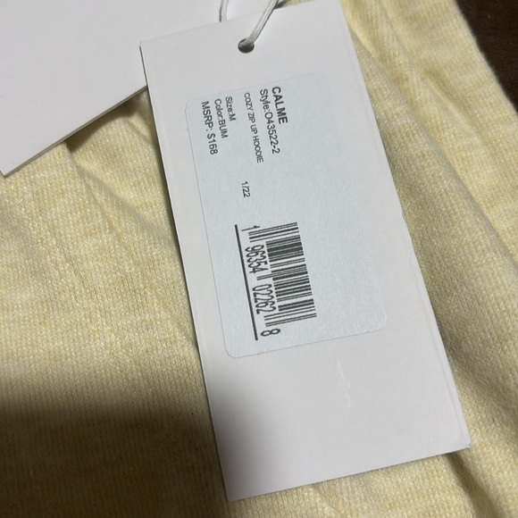 NWT Calme by Johnny Was zip front Hoodie - Picture 7 of 8